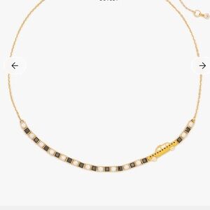 ♠️Kate Spade Hit The City Big Apple Taxi Tennis Necklace, Yellow / Gold NWT
